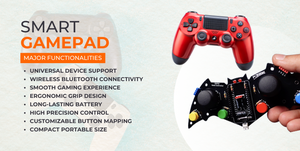 Tương thích với Smart TV PC và di động chơi <span class=keywords><strong>game</strong></span> nền tảng không dây trò chơi điều khiển với có thể điều chỉnh Analog Stick Độ nhạy - Product Image 3