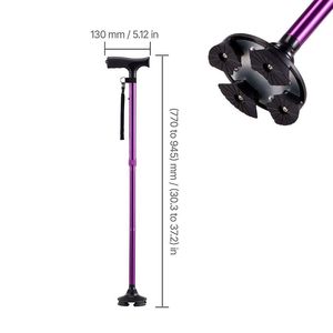 ไม้เท้าปรับระดับความสูงได้แบบพับได้และมีล้อเลื่อน - ไม้เท้าที่สะดวกสบายและใช้งานง่าย - Product Image 5