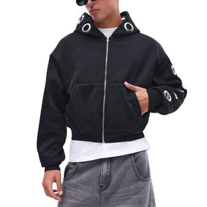 New Design Men's Fleece <b>Drop</b> Shoulder Oversized <b>Box</b> Hoodies High Quality Cotton/Polyester Heavyweight Blank Contrast Hoodie - Product Image 1
