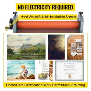Laminatrice Manuale a Freddo da 25,5 Pollici (648mm) per Vinile e Foto, Compatibile con Formati A3, A4, A5, A6 e Carta da 1600mm - Product Image 1