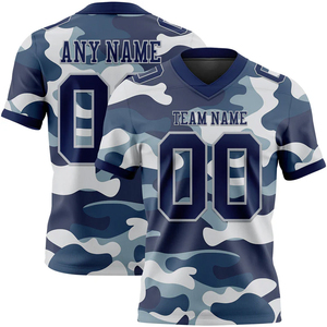 Maillot de football américain abstrait personnalisé unisexe, imprimé par sublimation, col en V, manches courtes, tissu respirant à séchage rapide, été - Product Image 1