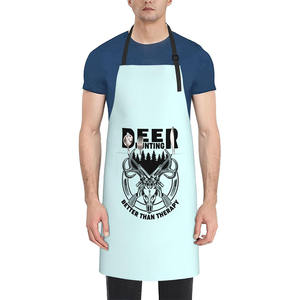 Delantal de Cocina Impermeable de Poliéster con Bolsillo, Delantal de Cocina Ajustable para Barbacoa, para Hombres y Mujeres, Delantal con Estampado Personalizado - Product Image 1