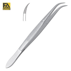 Pinzas Splinter Premium 2026 Curvas Dentadas con Perno Guía para Cirugía General, Instrumento Quirúrgico Manual, Certificado CE Clase I - Product Image 1