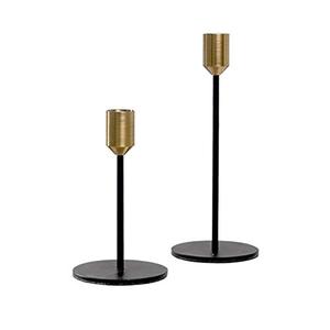Gold <b>Black</b> Metal <b>Candlestick</b> <b>Holder</b> Decorative Candle Stand for Home Decor Party Table Centerpiece - Product Image 6
