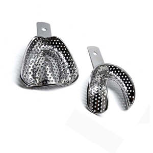 Bandeja de Impresión Dental Manual de Acero Inoxidable de Alta Calidad - Diseño Perforado Preciso, Juego de Instrumentos Reutilizables para Uso Hospitalario - Product Image 5