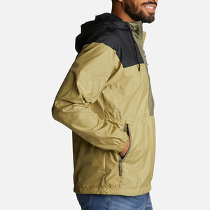 Easy Wear Eco Friendly Hooded Men's <b>Winter</b> Windbreaker Jacket Waterproof Quick Dry Breathable Front Logo Custom OEM Sports - Product Image 2