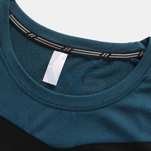 T-shirts pour hommes en gros, prix de vente optimal, 100% coton tricoté, vêtements de fitness, grandes tailles, manches longues, logo personnalisé - Product Image 3
