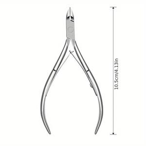 Coupe-cuticules professionnel en acier inoxydable, ciseaux pour soins des doigts, manucure, coupe-ongles, outils pour peaux mortes, doré et argenté - Product Image 3