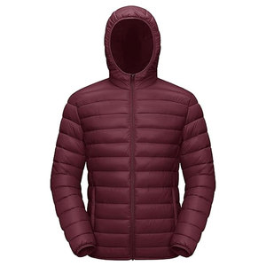 Mens <b>Quilted</b> Lined Puffer Jacket Lightweight Packable <b>Winter</b> Coat with Hood Customizable Design, Factory Direct Supply - Product Image 1