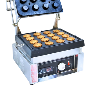Machine à gaufrettes électrique en acier inoxydable 304, contrôle par minuterie, bouton poussoir, 60 mm, 16 trous, machine à faire des tartelettes en forme d'étoile, semi-automatique - Product Image 4