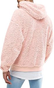 Men's Sherpa <b>Fleece</b> <b>Hoodie</b> Winter Warm <b>Teddy</b> Pullover Sweatshirt Custom Men's <b>Teddy</b> <b>Fleece</b> <b>Hoodie</b> Oversized Sherpa Sweatshirt - Product Image 3