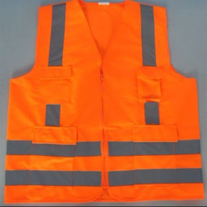 Gilet de sécurité personnalisé haute visibilité, antistatique, respirant, en polyester, réfléchissant, unisexe, pour les travailleurs du trafic et du bâtiment - Product Image 3