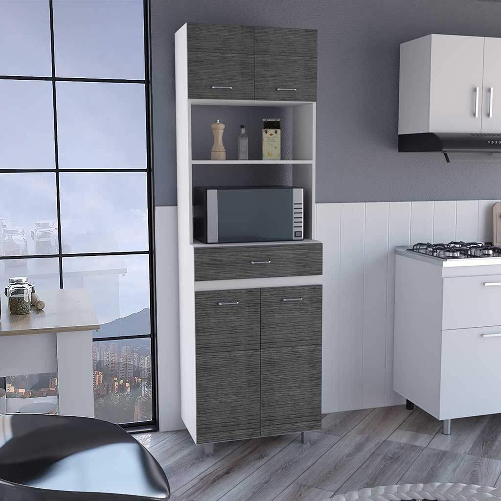 Smokey Oak / White Color