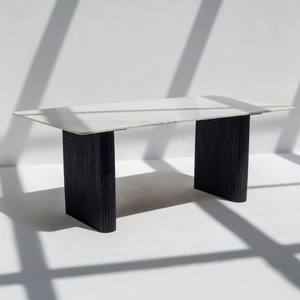 โต๊ะอาหารหินอ่อนวานดานา เซนทริกซ์ โอไรออน พร้อมฐานไม้และดีไซน์ทันสมัย - Product Image 3