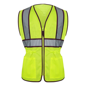 Gilet de sécurité réfléchissant haute visibilité avec poche avant pour ouvrier du bâtiment, vêtement de travail, gilet de sécurité pour les services de nuit - Product Image 3