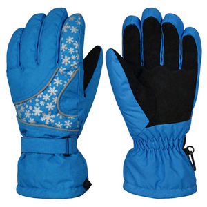 Gants de ski imperméables à doigts entiers avec logo personnalisé, isolés thermiquement, paume antidérapante, gants de snowboard d'hiver en polyester pour hommes et femmes - Product Image 2