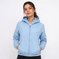 Veste coupe-vent formelle à capuche pour homme, de haute qualité, personnalisable, avec fermeture éclair sur le devant, légère, pour l'extérieur