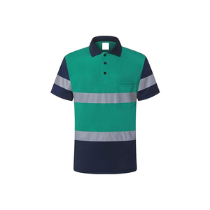 Men's Hi Vis Reflective Safety <b>T</b> <b>Shirt</b> Construction Work Wear Long Sleeve Polo <b>Shirt</b> <b>Engineer</b> Workwear <b>Shirts</b> - Product Image 2