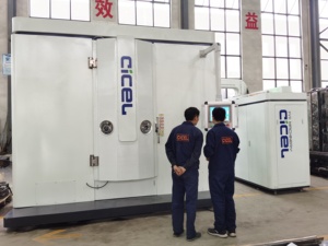 Mới cicel Multi-Arc ion Glass metallizing máy sơn chân không với 1 năm bảo hành PVD Nickel Chrome mạ - Product Image 2