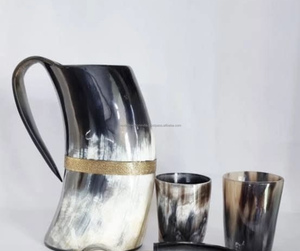 Nuevo cuerno para beber de búfalo Natural, jarra de cuerno para beber vikingo para cerveza y taza de cuerno de vino - Product Image 2