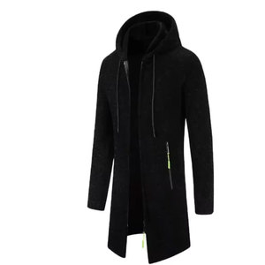 Sweat à capuche à manches longues pour homme, pull en polaire 100% coton, coupe ample, style streetwear, chaud, impression personnalisée, veste d'automne - Product Image 5