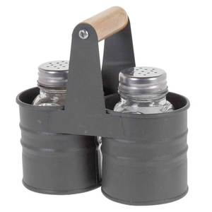 Saleros y pimenteros de acero inoxidable con mango de madera, herramientas duraderas para especias y hierbas, solo lavar a mano. - Product Image 3