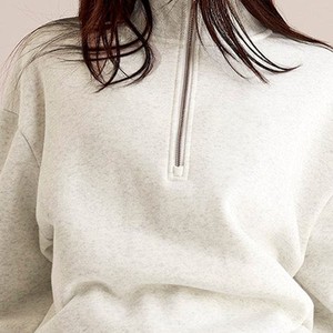 New <b>Half</b>-<b>Zip</b> <b>Women's</b> Oversized <b>Sweatshirts</b> Long Sleeve Drop Shoulder <b>Sweatshirts</b> Pullover Winter Premium <b>Women's</b> <b>Sweatshirts</b> - Product Image 5