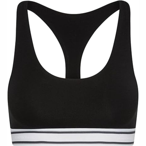 Custom Women Sports Bra Stretch Fabric <b>Supportive</b> Activewear Gym Training Running Fitness Workout <b>Crop</b> <b>Top</b> - Product Image 1