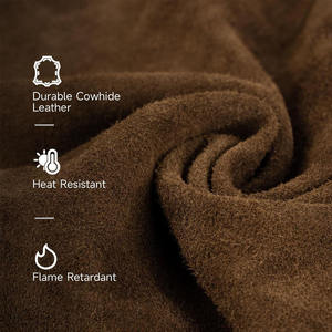 Cubrebotas de Soldadura de Alta Calidad, Resistentes al Calor y a las Llamas, Hechas a Medida con Cuero Vacuno - Product Image 4
