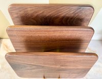 Planche à découper artisanale en bois massif, écologique, antidérapante, sans danger pour les aliments, planche de préparation et de service en bois naturel, passe au lave-vaisselle