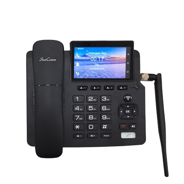 4G LTE Fixed Wireless Android 7.0 Desktop Telephone Big Screen (4.3-inch) Touch SIM Card Africa Middle East Latin America