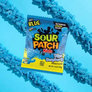 Wholesale Blue Raspberry Sourr Patch Kids Gummies Soft Chewy Sweet Sour <b>Candy</b> Custom Packaging Private Label Factory Supply - Product Image 6