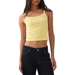 Haut court côtelé ajusté pour femme, col carré, nouveau style, idéal pour la course, la gym et le yoga – Vente en gros personnalisée - Product Image 1