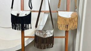 New Large Capacity Women's Real Hair-On Cowhide Suede Leather <b>Handbag</b> Top Quality Classic Single Shoulder & Crossbody Girl Purse - Product Image 4