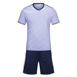 Yellow V-Neck Soccer Jersey Set Men's Short Sleeve Quick Dry Polyester Uniforms Adult All Seasons Solid Color Teamwear - Product Image 4