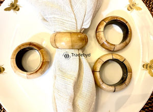 Anneau de serviette écologique en os de créateur, accessoire de décoration de table haut de gamme fait main pour cadeaux Tradebyd - Product Image 6