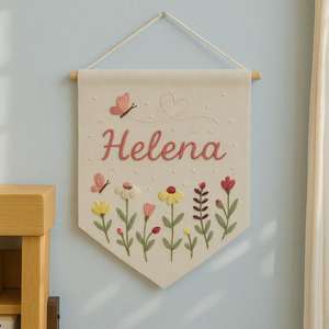 Étagère murale décorative en jute de qualité supérieure, motif vertical Art Déco, style rustique pour maisons modernes - Product Image 3