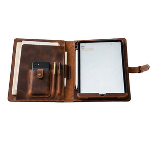 Leather <b>Laptop</b> Sleeve Premium Slim Computer <b>Case</b> Protective Cover with Secure Closure for Work Office Travel and Daily Use - Product Image 5