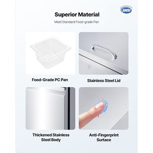 60\" Commercial Kitchen Refrigerator 15.4 Cu. Ft Sandwich Prep Refrigerated <b>Table</b> Mega Top Food Prep <b>Fridge</b> for 16 Pans Cutting - Product Image 5