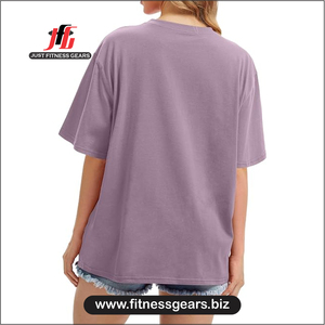 T-shirt à manches courtes col rond pour femme, bleu uni, tricoté, décontracté, coupe ajustée, toutes saisons - Product Image 4