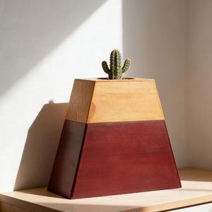 Wood Memorial Urn Planter Pyramid Flower <b>Pot</b> Decorative Cremation Keepsake for Home Shrine Decorative Keepsake for Human ashes - Product Image 4
