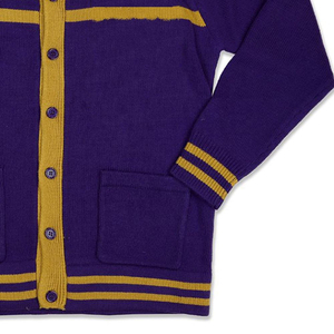 Cardigan léger pour homme, de haute qualité, OEM, nouveau design, col en V, tissu tricoté, décoration boutonnée, motif imprimé personnalisable, hiver - Product Image 6