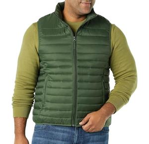 OEM Custom Men's Lightweight Zipper Sleeveless Puffer Vest High Quality Warm Winter <b>Jacket</b> in Plus Size for <b>Work</b> - Product Image 3