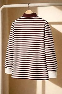Striped Long Sleeved T-shirt Breathable Anti-Pilling <b>Top</b> Clothing Wholesale New Hot- Selling Women's Casual Size <b>Patchwork</b> - Product Image 2