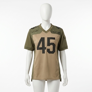 Olijfgroene American Football Jersey voor heren, op maat gemaakt, 45, sportkleding, teamuniform, performance wear, groothandel - Product Image 3