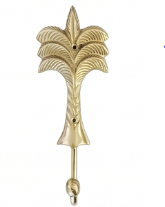 Fine Quality Gold Palm Tree Metal Wall <b>Hooks</b> Stylish Towel <b>Clips</b> Perfect For Bathroom Kitchen And Elegant Home Organization - Product Image 4