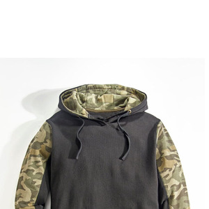Sweat-shirt unisexe camouflage Woodland, streetwear, mode urbaine, logo personnalisé, fournisseur OEM, vente en gros - Product Image 5