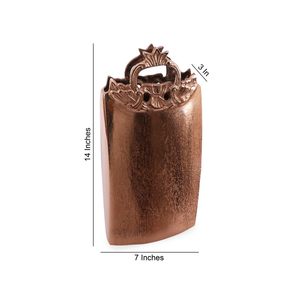 Antique Rectangle Aluminium Flower <b>Vase</b> Elegant Decorative Accent for Home Office & Gift At Bulk Export Price - Product Image 6