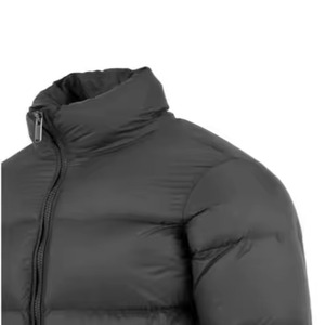 Men's Black Gold Hooded Puffer Outerwear Winter Full Zip Down Alternative Quilted Padded <b>Coat</b> Thicken - Product Image 4