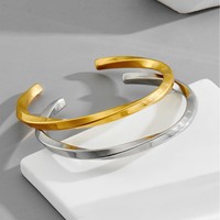 Brazalete de Acero Inoxidable Pulido de Primera Calidad, Grabado, para Regalos Personalizados
